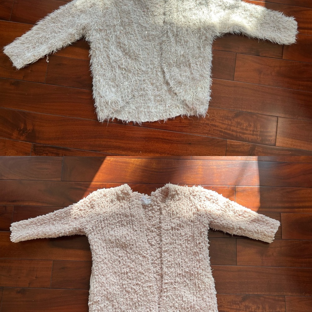 Two Zara Girls Knitwear Cardigans size 7